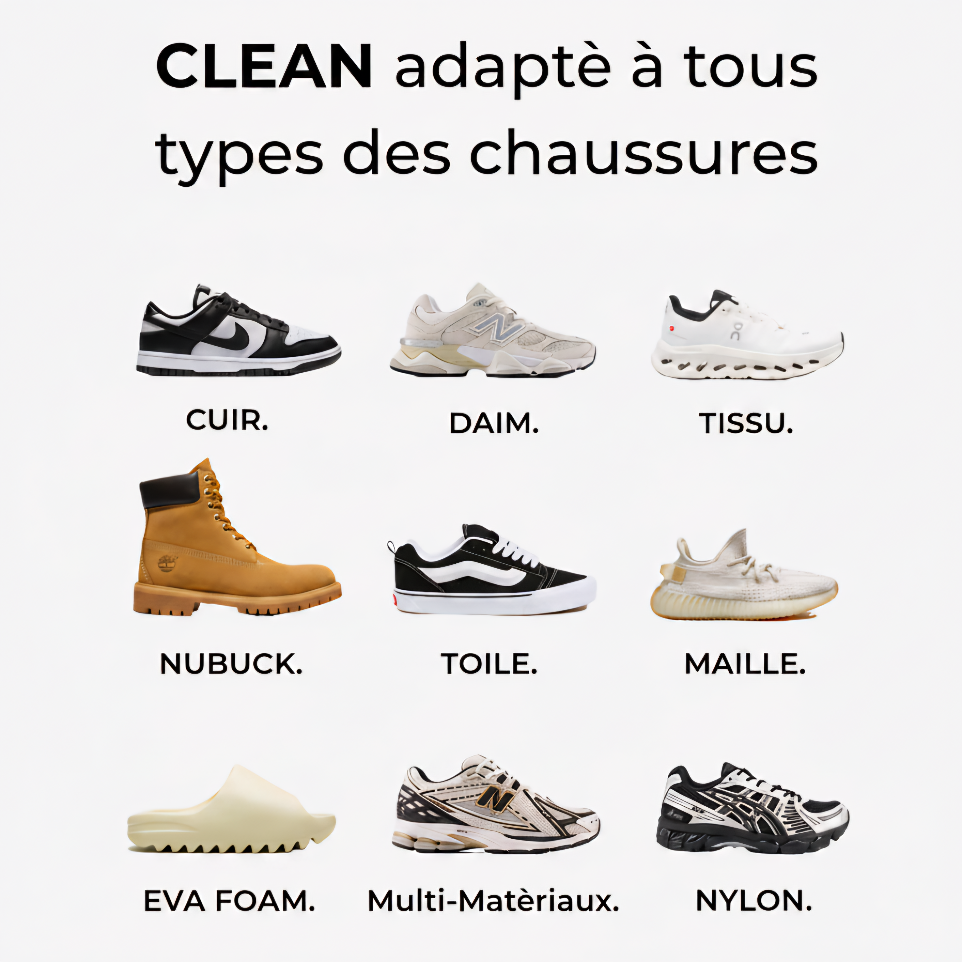 CLEANSHOEZZ - Ready-To-Use on All Materials